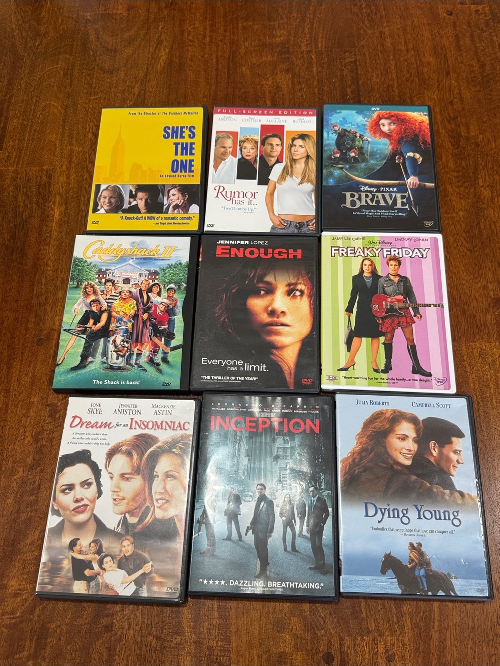 Bundle of 9 Assorted DVD Movie Lot All Watched a couple times